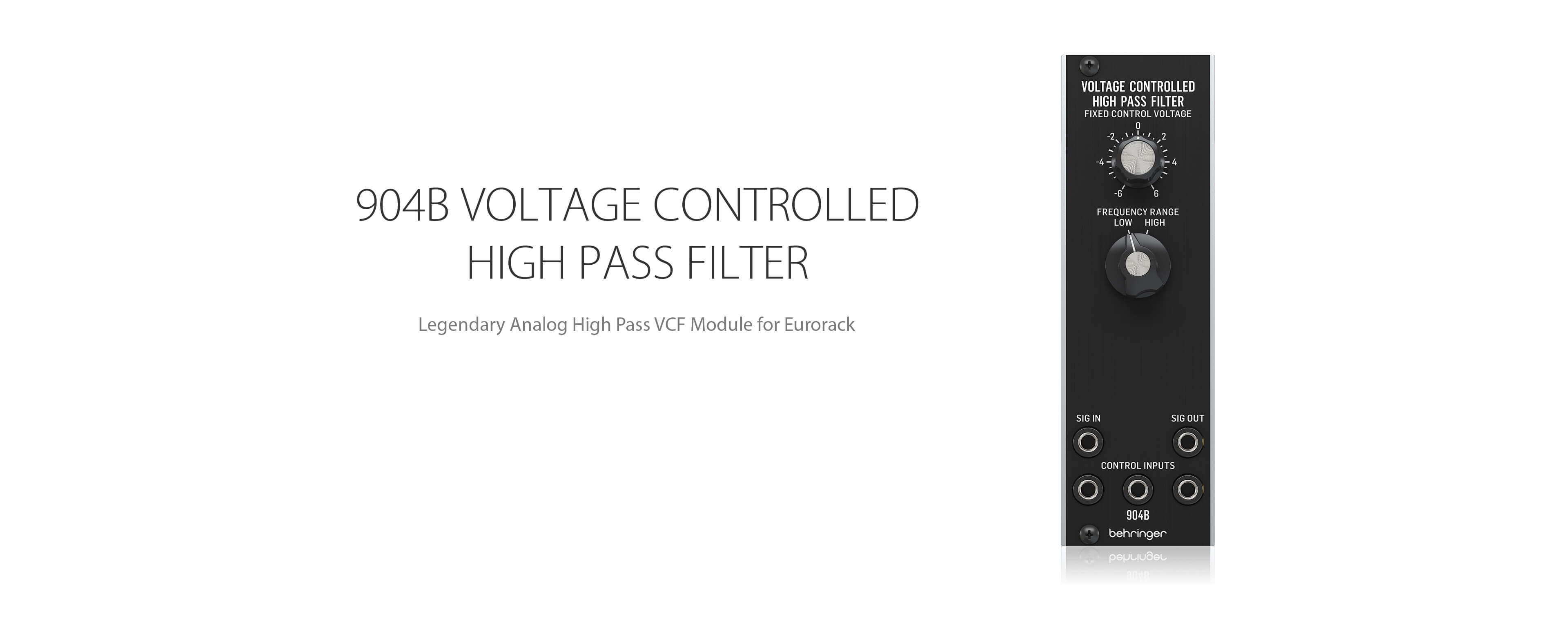 904B VOLTAGE CONTROLLED HIGH-PASS FILTER | Behringer