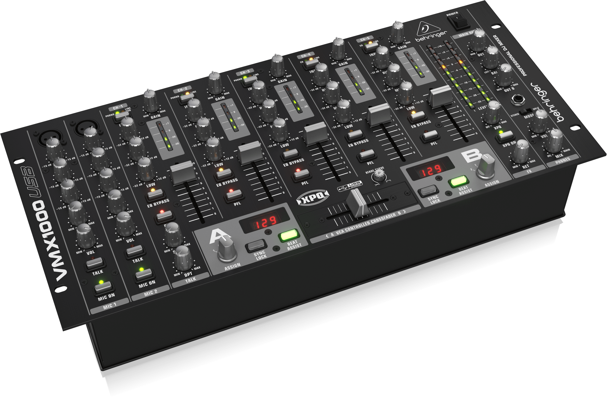 Numark IDJ DIRECTORとBEHRINGER VMX1000音確認 VMX1000USB | Behringer