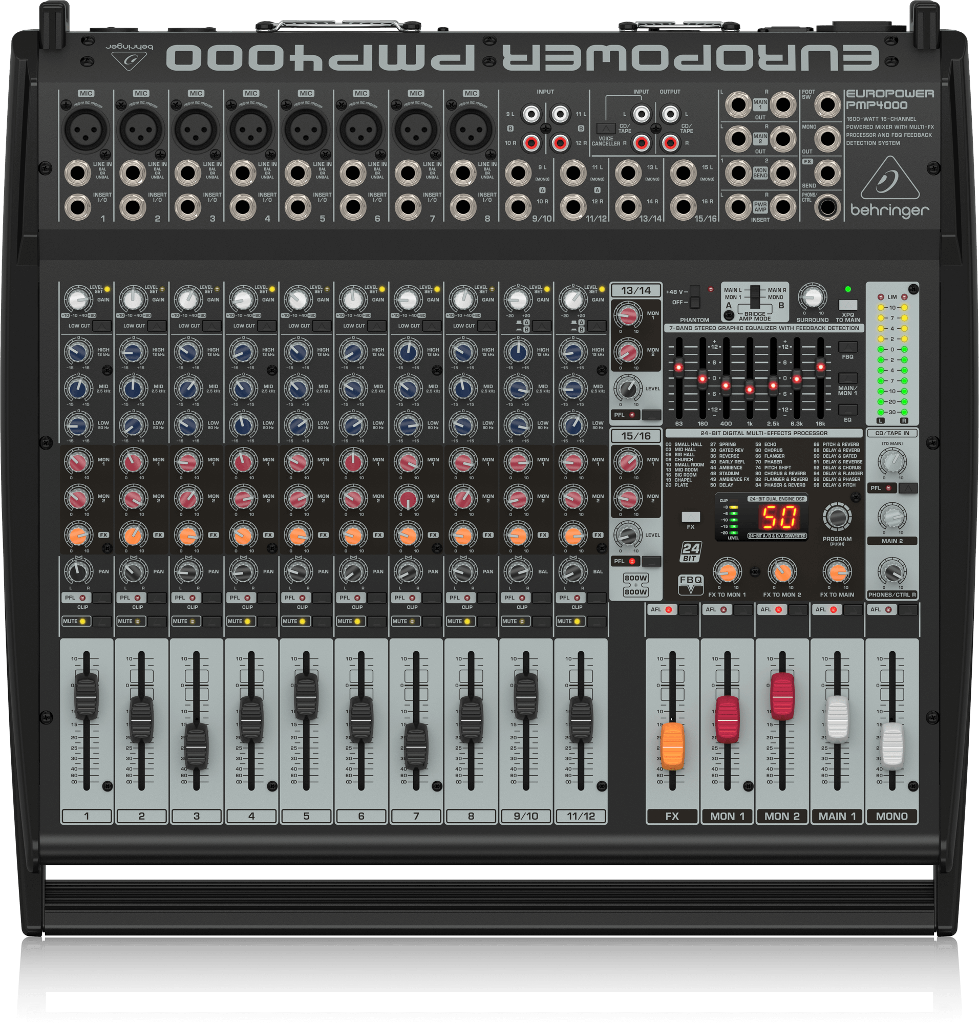 Behringer パワードミキサー PMP560M Amazon | ベリンガー パワードミキサー 500W 6チャンネル エフェクター