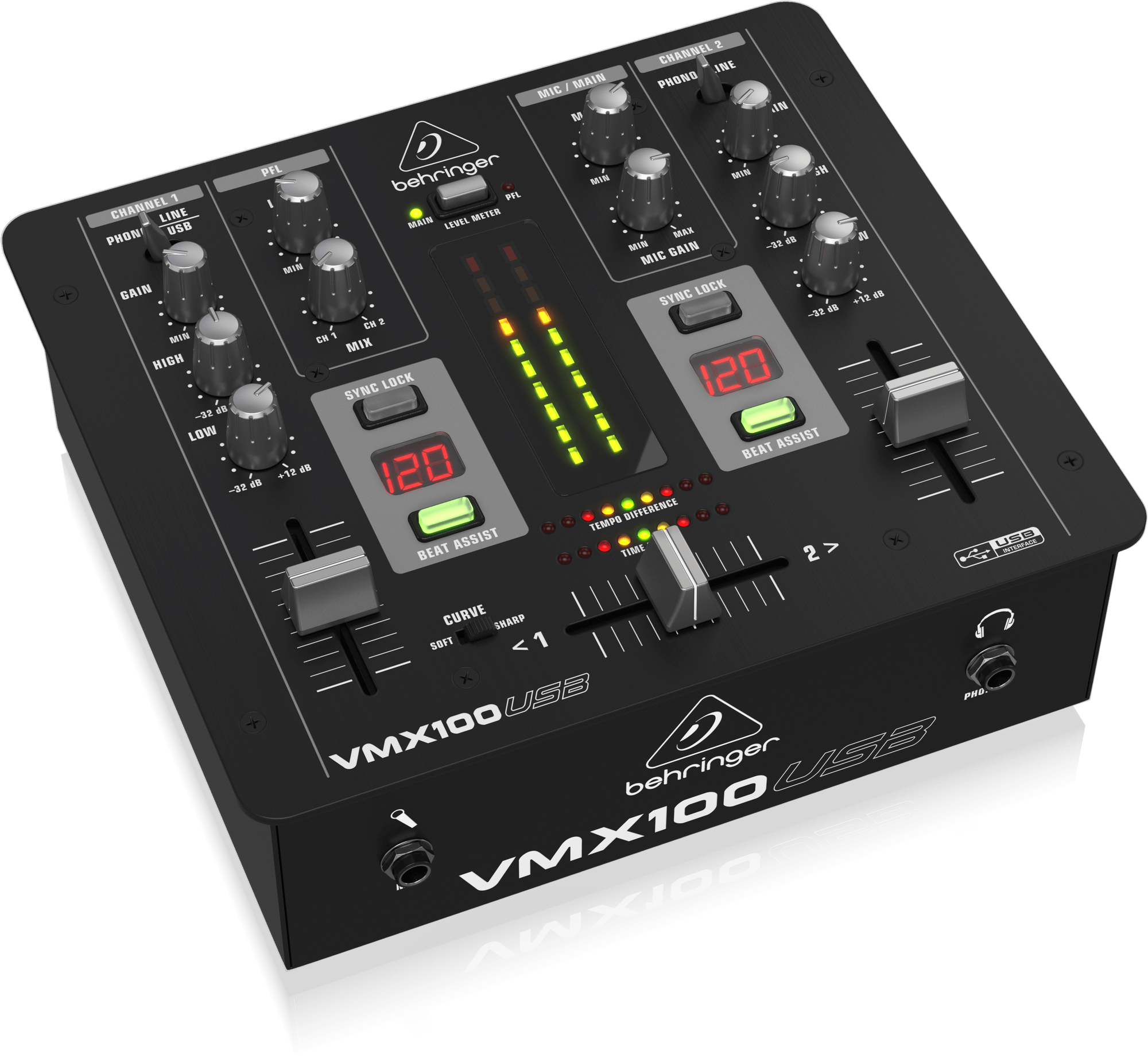 BEHRINGER ベリンガー DJミキサー VMX100 動作確認済み VMX100USB | Behringer